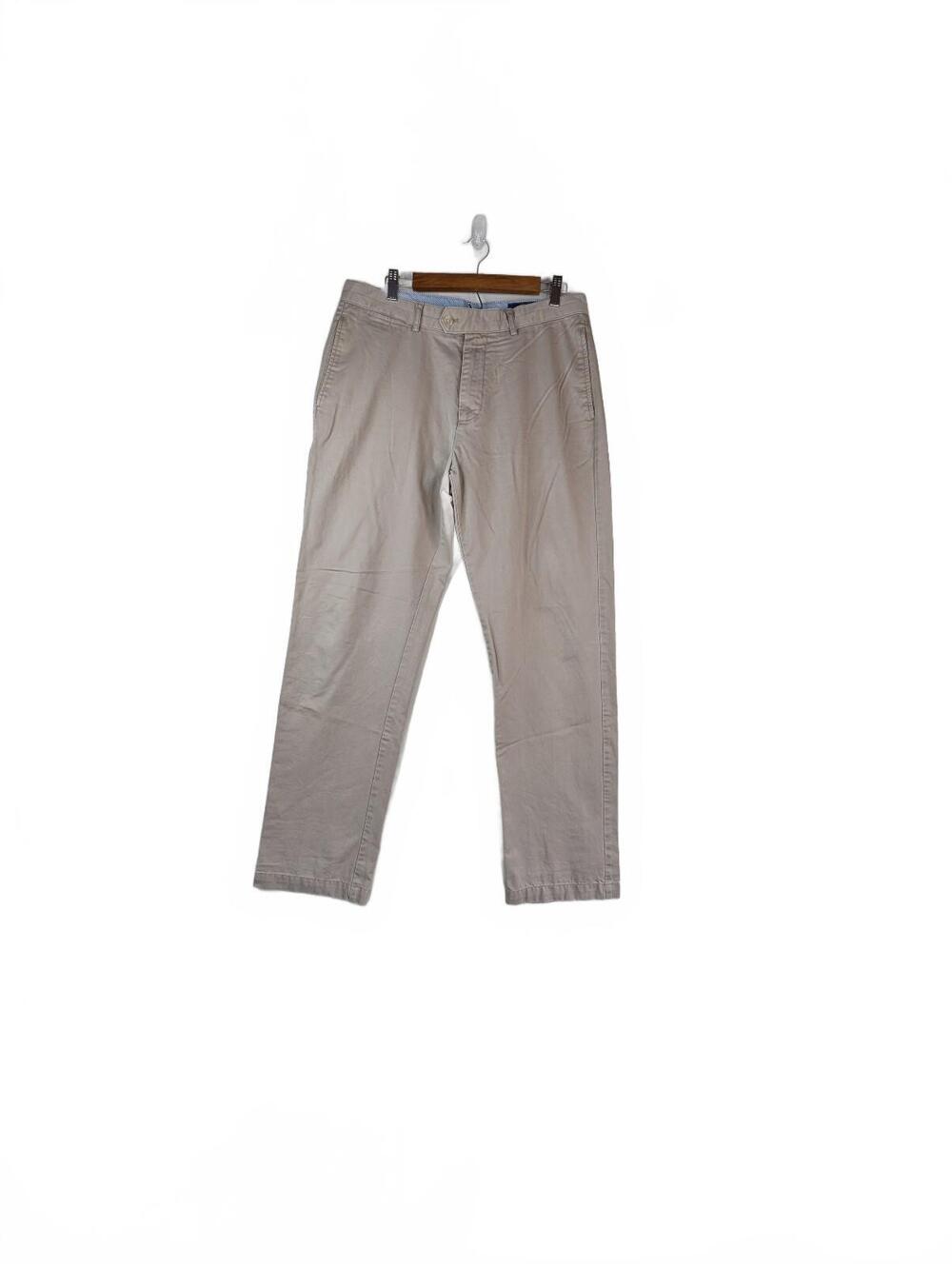 Cremieux Men's Tan Chino 100%‎ Cotton Pants Size 34x34
